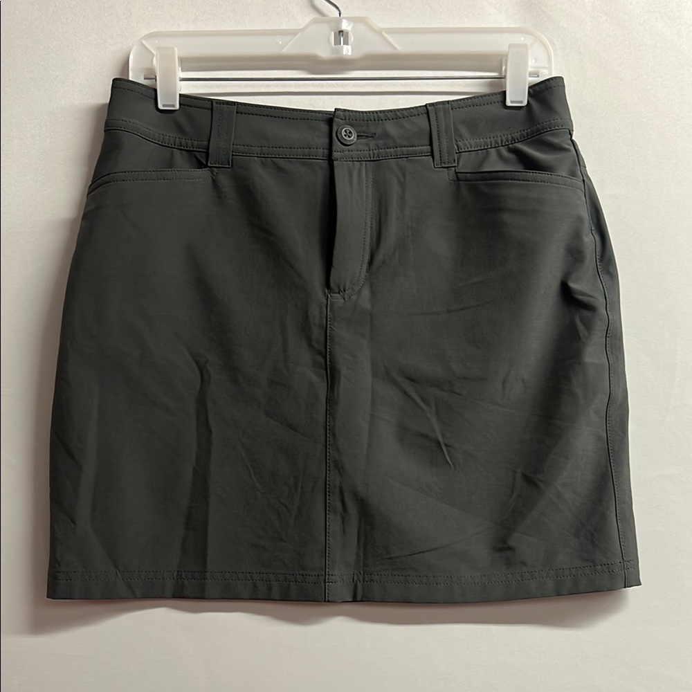 Eddie Bauer sport casual Dark Gray Mini‎ Skirt sz 4 NWOT